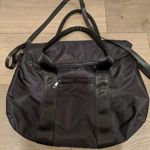 Black overnight bag
